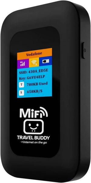 Travel Buddy 4G Mifi Router - Black